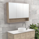 Fienza Universal Mirror Cabinet 1200 Scandi Oak Side Panels