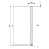 Vivid Ceiling Phoenix Arm Only 450Mm - Chrome