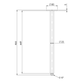 Phoenix Vivid Ceiling Arm 450Mm - Brushed Bronze