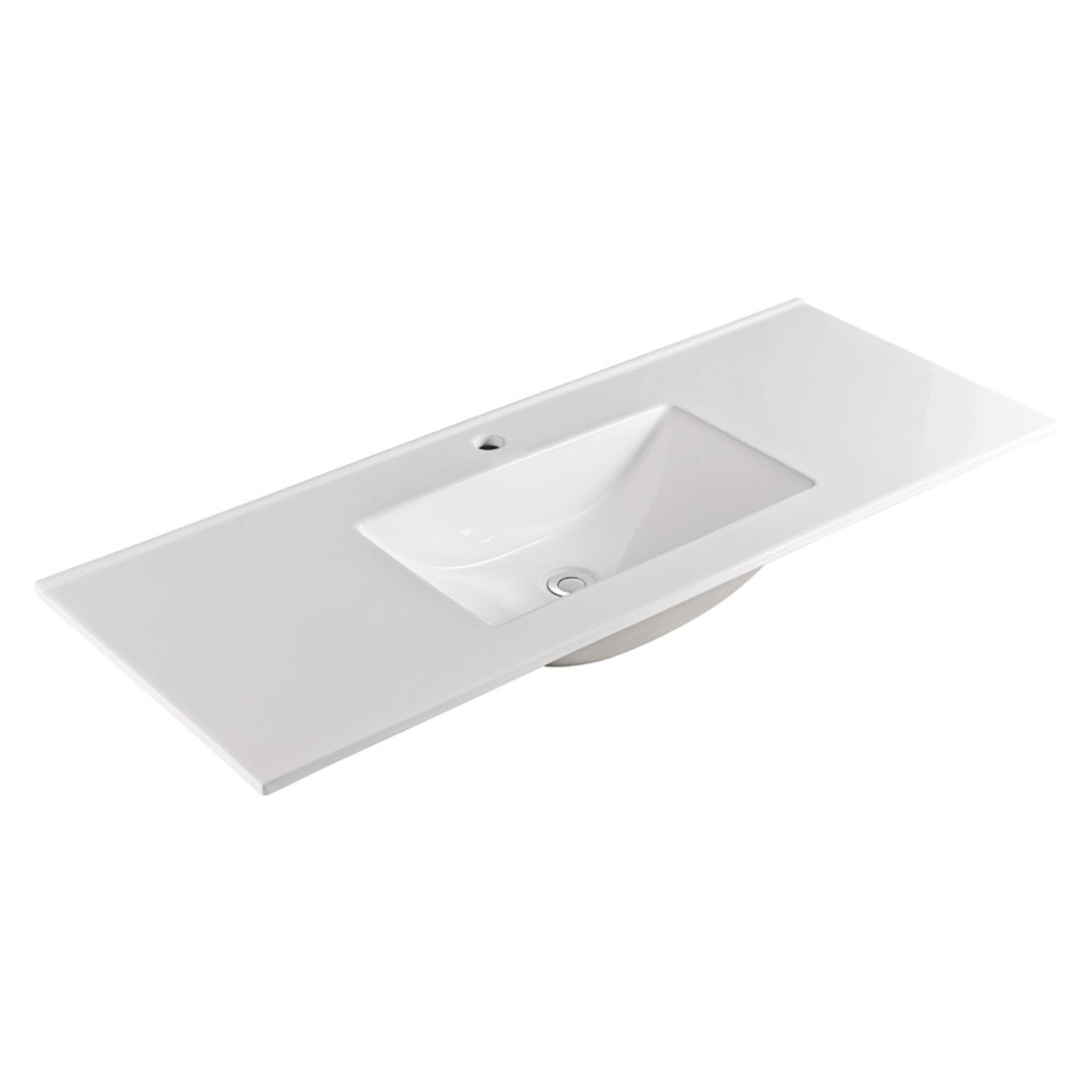 Fienza Vanessa 1200Mm X 460Mm Polymarble 3 Tap Top Only