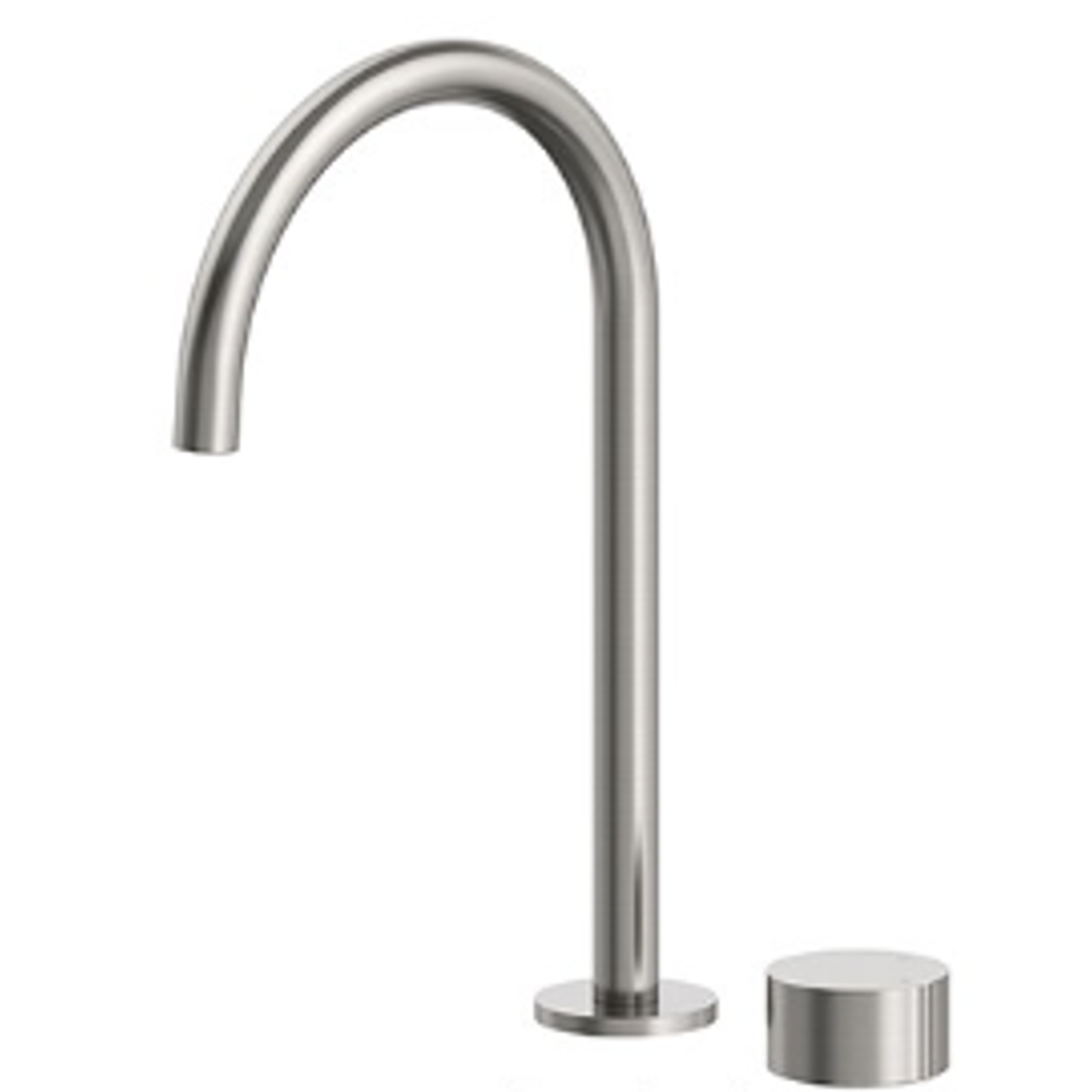Streamline Venn Basin Mixer with Extended Height Spout - Brushed Nickel