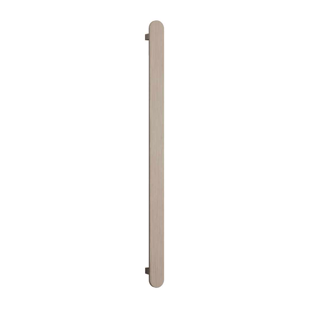 Thermoril Verticle Towel Bar Flat/Pill 900x50x50mm 12V - Brushed Nickel (20Watt)