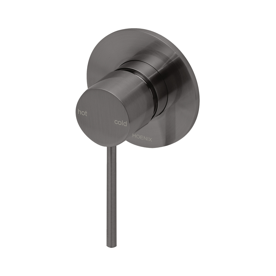 Phoenix Vivid Slimline Switchmix Shower/Wall Mixer Fit Off Kit - Brushed Carbon
