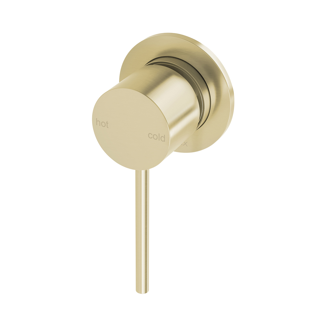 Phoenix Vivid Slimline Switchmix Shower/Wall Mixer 60Mm Backplate Fit Off Kit - Brushed Gold