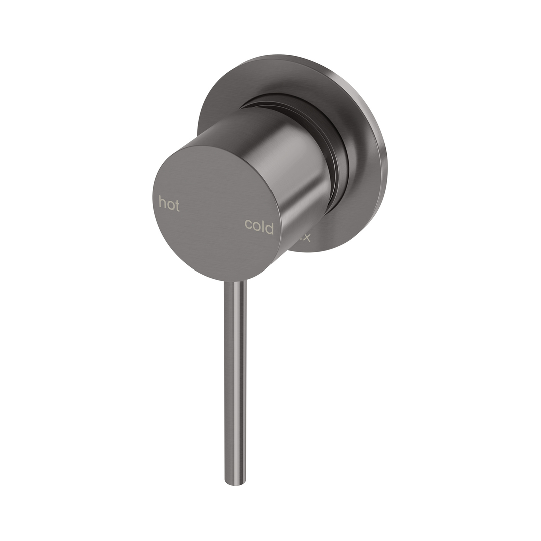Phoenix Vivid Slimline Switchmix Shower/Wall Mixer 60Mm Backplate Fit Off Kit - Brushed Carbon