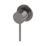 Vivid Slimline Switchmix Shower/Wall Phoenix Mixer 60mm Back Plate & Extended Lever - Brushed Carbon
