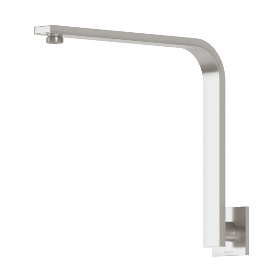 Vivid Slimline High-Rise Phoenix Shower Arm Square Plate - Brushed Nickel