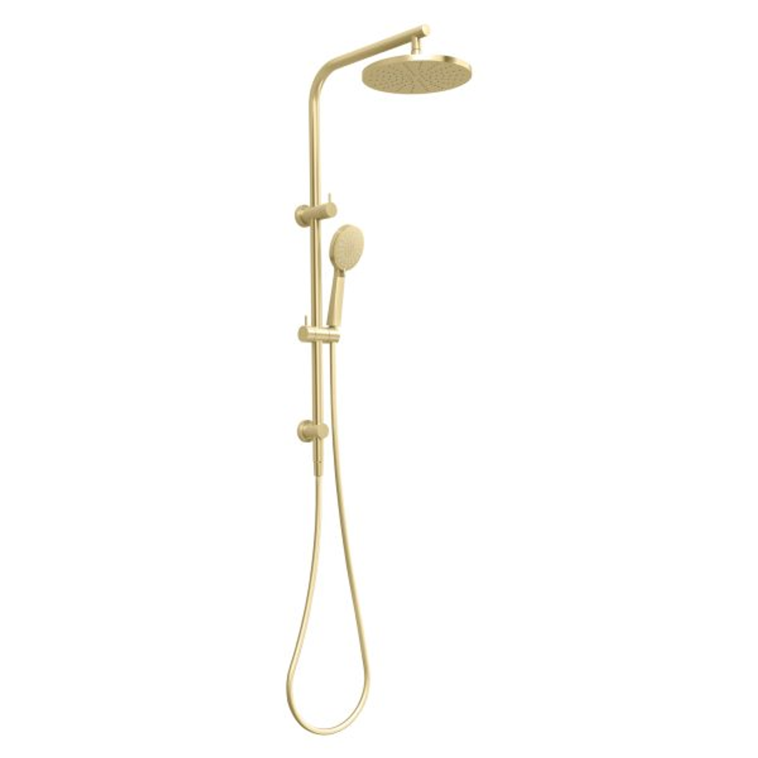 Phoenix Vivid Slimline Twin Shower - Brushed Gold