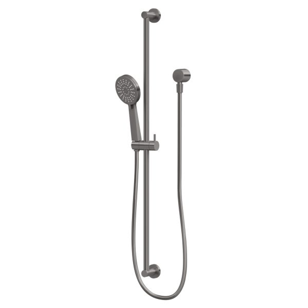 Phoenix Vivid Slimline Extended Rail Shower - Brushed Carbon