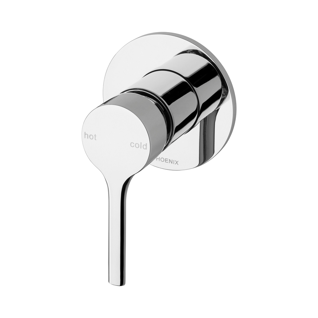 Vivid Slimline Oval Switchmix Shower/Wall Phoenix Mixer Fit-Off Kit - Chrome