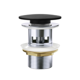 Fienza Domed Waste 32Mm With Overflow - Matt Black