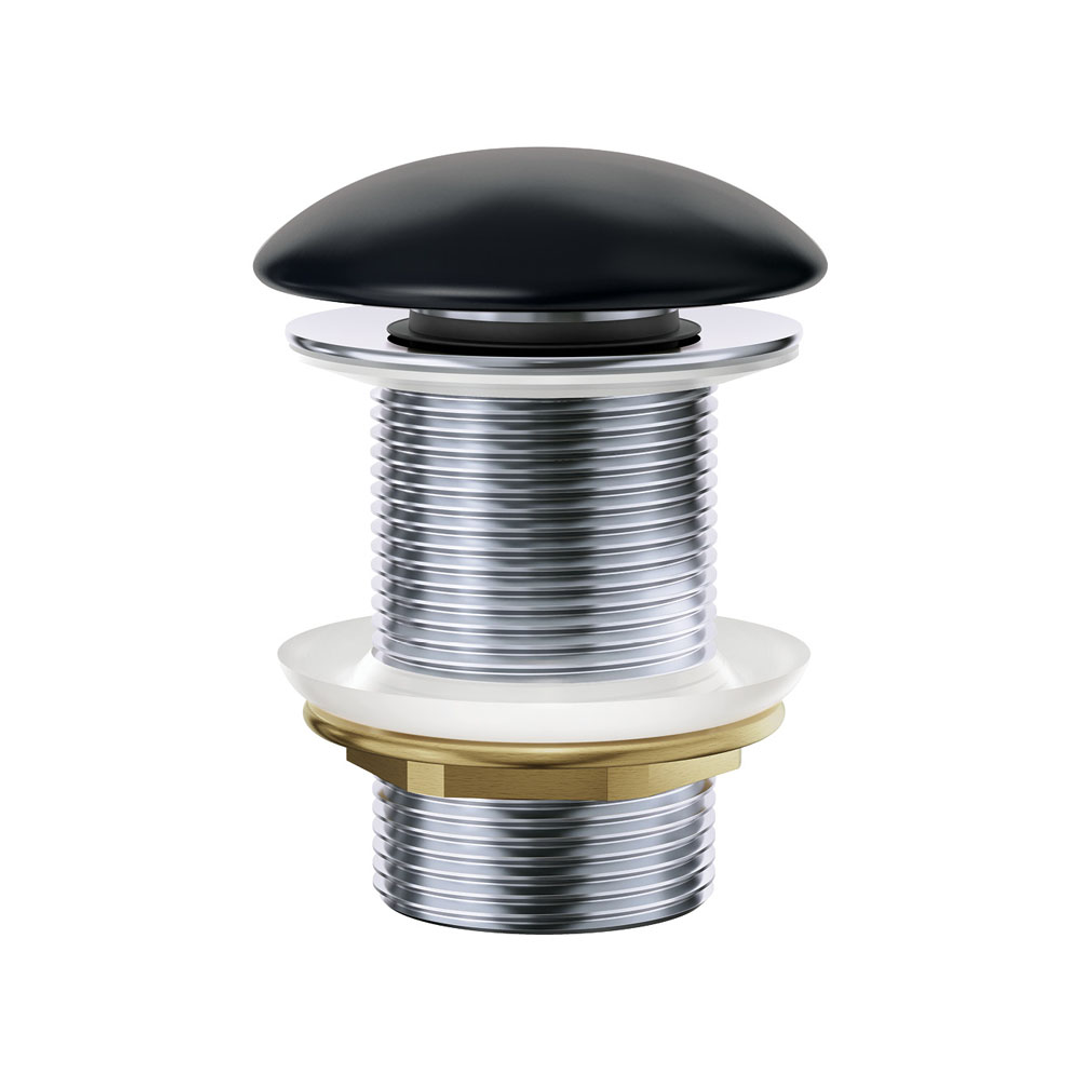 Fienza Dome Waste 32Mm No Overflow Ceramic Matte Black Was59Mb