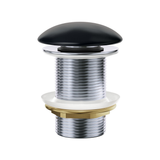 Fienza Dome Waste 32Mm No Overflow Ceramic Matte Black Was59Mb
