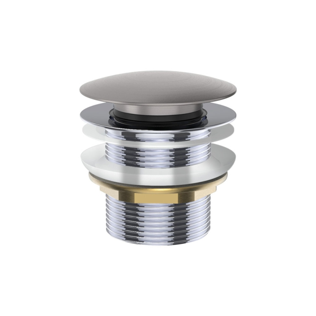 Pull Out / Pop Up 40mm Fienza Bath Waste No Overflow Gun Metal Was79Gm