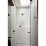 Meir Round Wall Shower Curved Arm 400Mm - Shadow