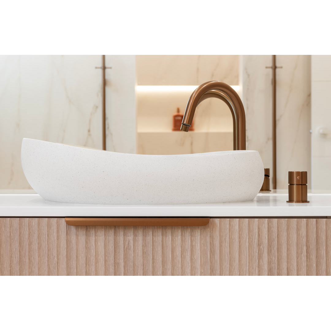 Meir Round Hob Mounted Swivel Spout - Lustre Bronze