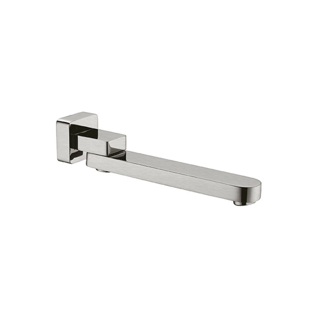 Bianca Swivel Nero Bath Spout - Brushed Nickel