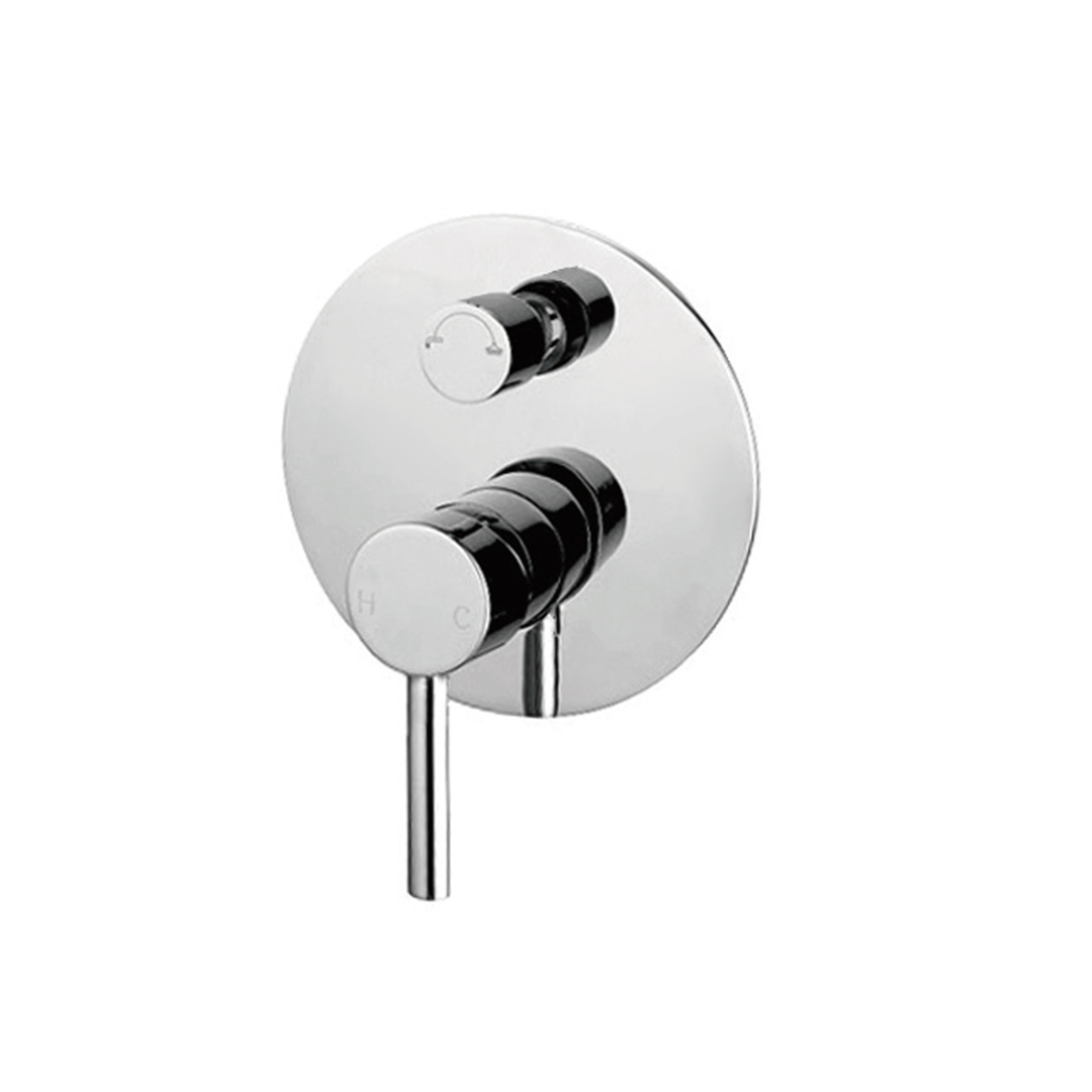 Dolce Shower Nero Mixer With Divertor Shower - Chrome