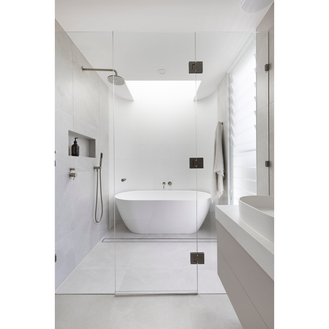 Meir Glass To Glass Shower Door Hinge - Shadow