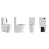 Zumi Zero Rimless Extra High Tornado Flush Toilet Suite