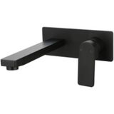 Bella Vista Ikon Flores Wall Basin Mixer - Matte Black