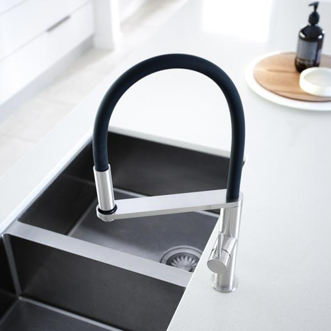 Blix Flexible Hose Sink Phoenix Mixer (Round) - Chrome