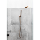 Meir Round Hand Shower On Swivel Bracket - Champagne
