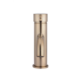Meir Round Basin Mixer Curved - Champagne