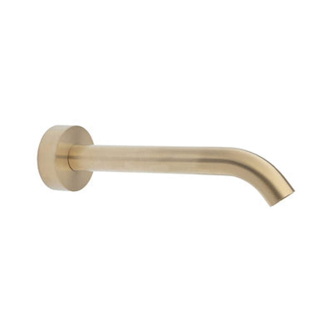 Fienza Kaya Wall Basin/Bath 180mm Outlet - Urban Brass/Urban Brass