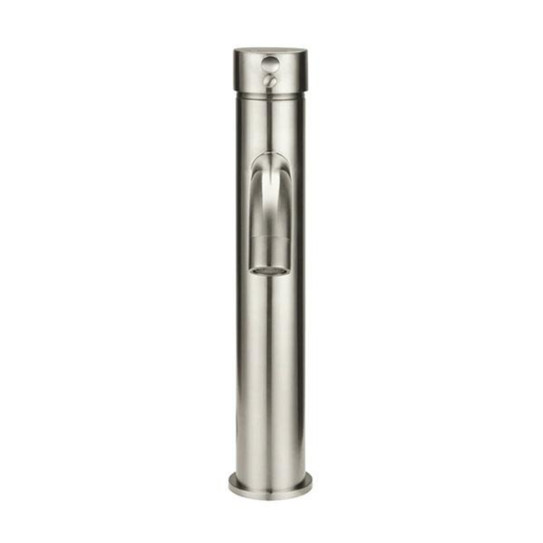 Meir Round Tall Curved Basin Mixer - Brushed Nickel