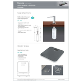 Digital Fienza Bathroom Scale Grey Scale