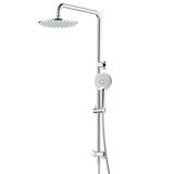 Axus Streamline Shower Column Dual In Div 250Mm Head Air-Fusion H/Shower - Chrome