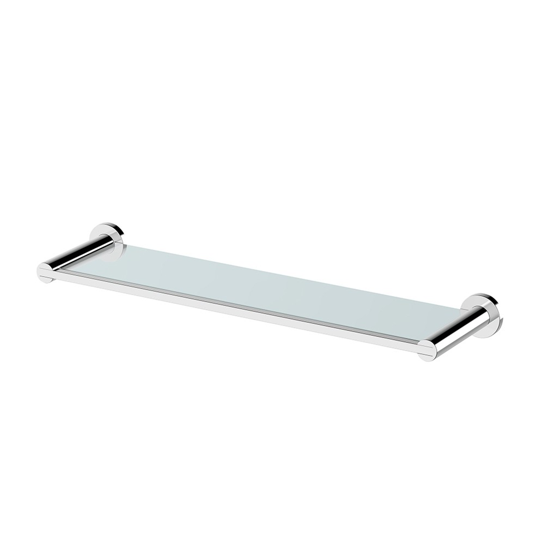 Streamline Axus Glass  Shelf 49cm - Chrome