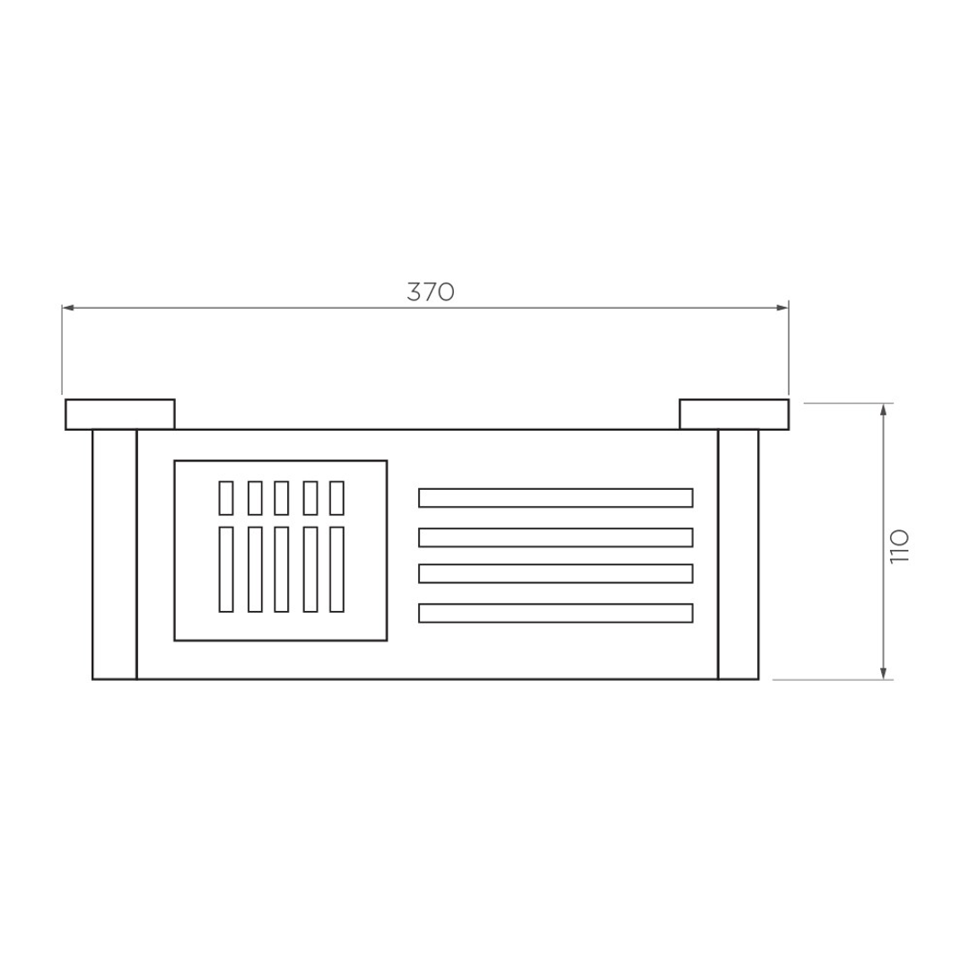 Streamline Arcisan Axus Stainless Steel Shelf & Soap Dish - Chrome