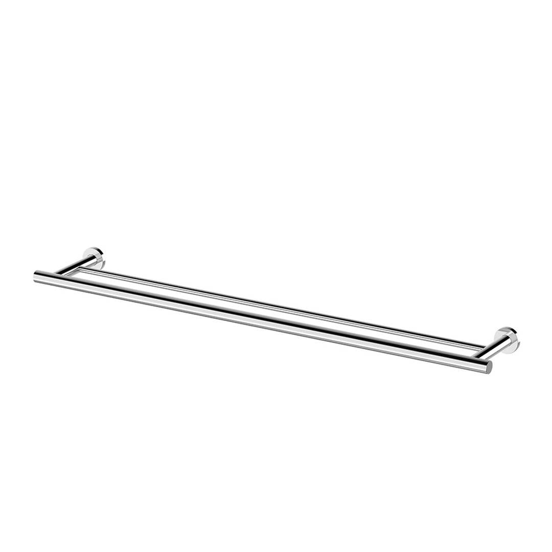 Streamline Axus Double  Towel Rail 80cm - Matte Black