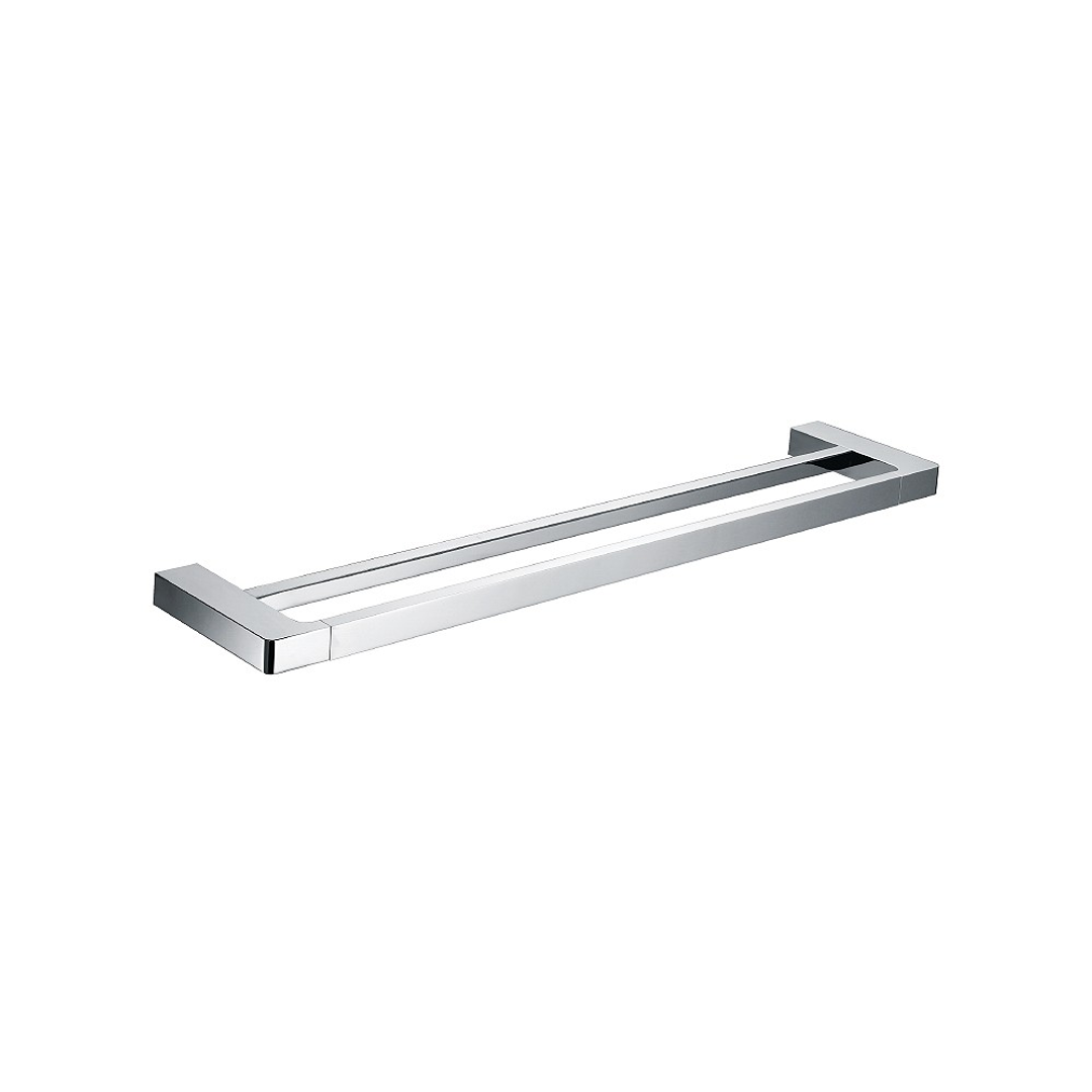 Streamline Eneo Double  Towel Rail 60cm - Brushed Gunmetal PVD