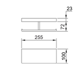 Streamline Arcisan Eneo Double Toilet Roll Holder With Shelf 30cm - Chrome