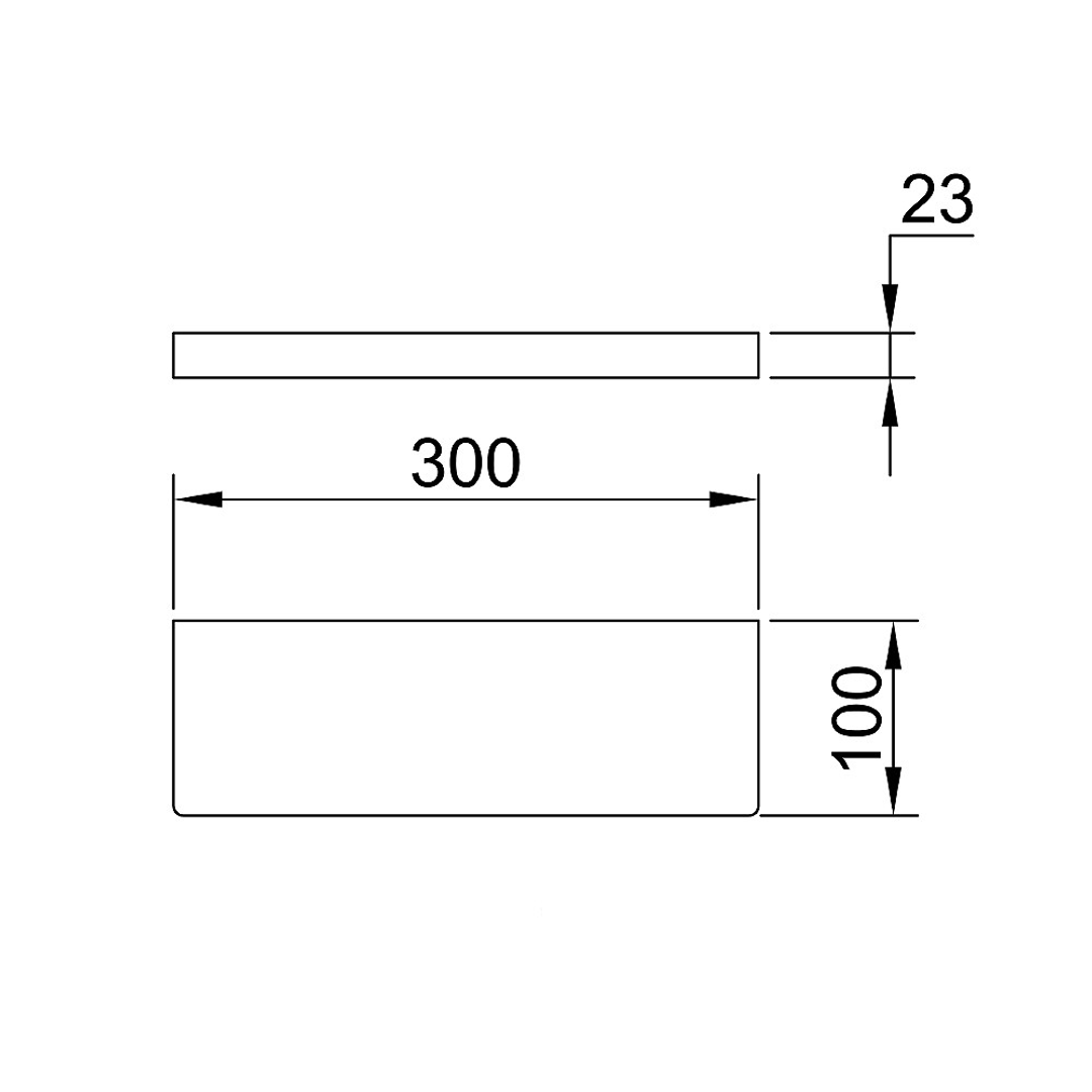 Streamline Arcisan Eneo Shelf 30cm - Chrome