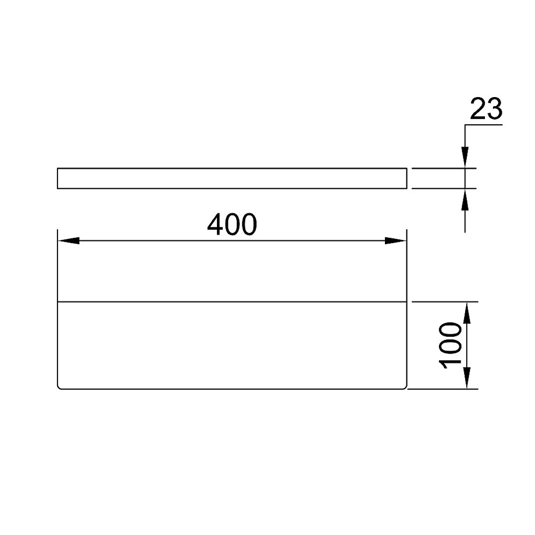 Streamline Eneo Shelf 40Cm - Matt Black