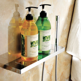 Streamline Eneo Shelf With H/Shower Holder And Drain Holes 40cm