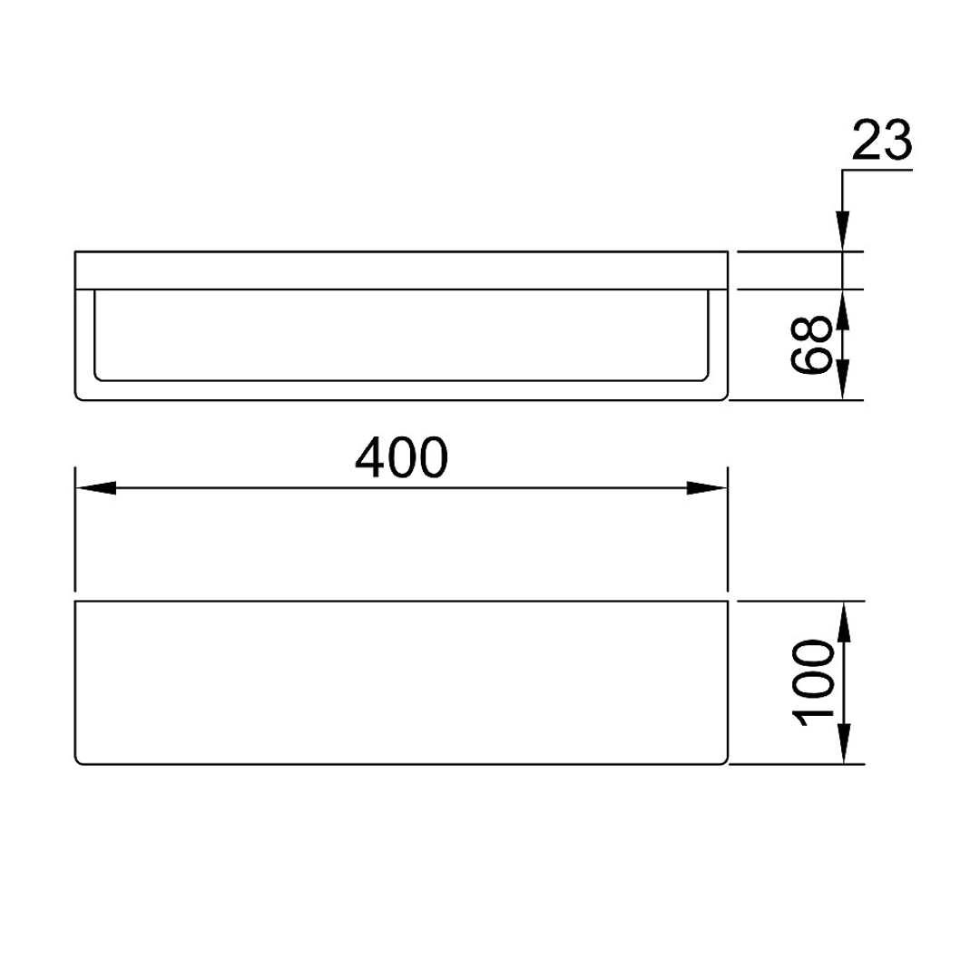 Streamline Arcisan Eneo Shelf With Towel Rail 40cm - Chrome