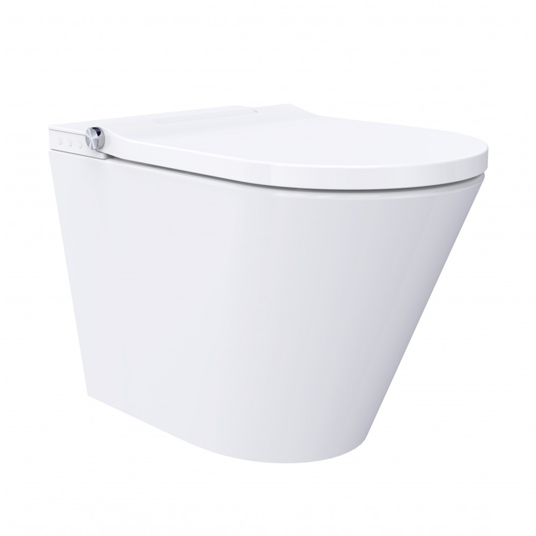 Streamline Neion Plus Wall Faced Intelligent Toilet - White