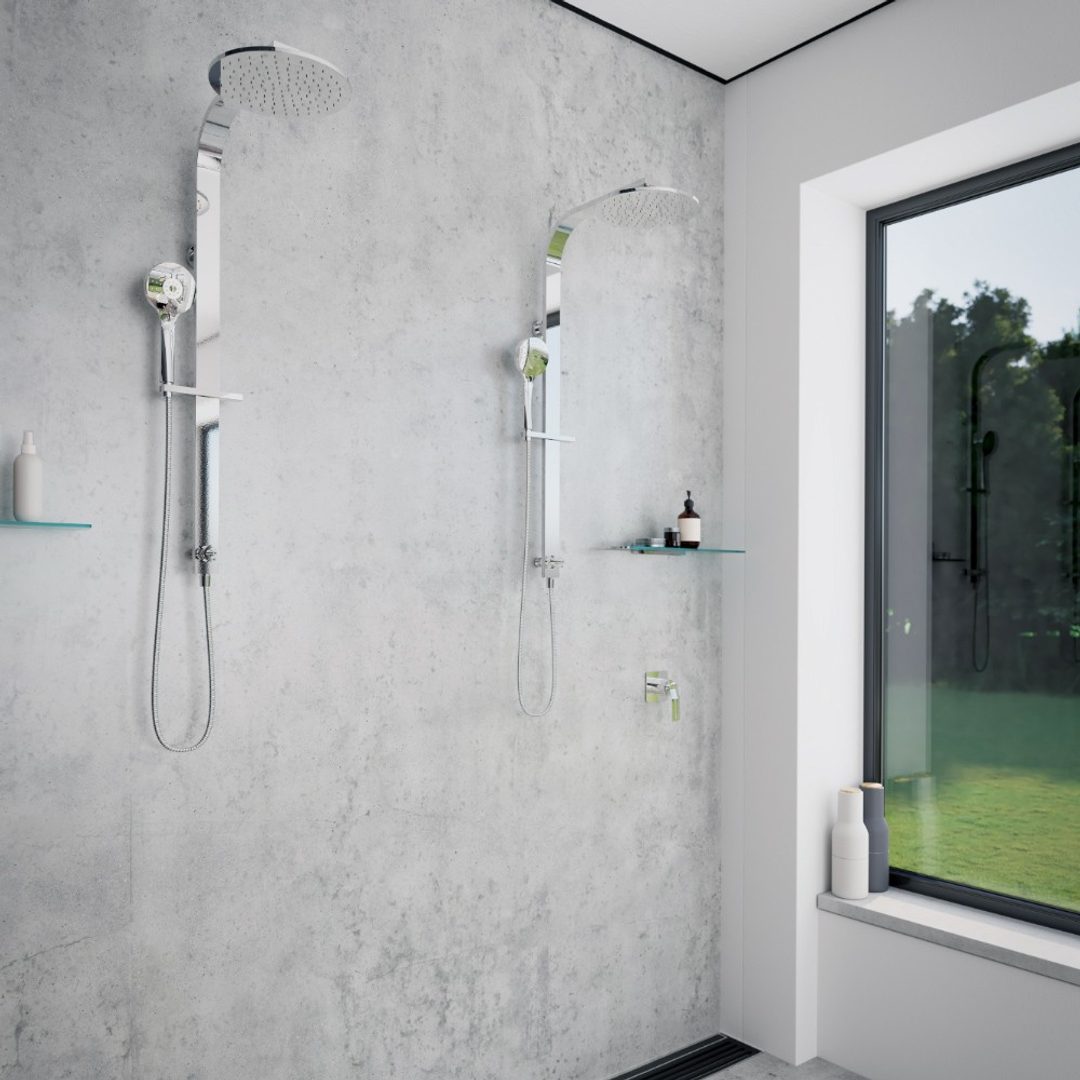 Streamline Synergii Shower With Handshower Bottom Diverter - Gunmetal PVD