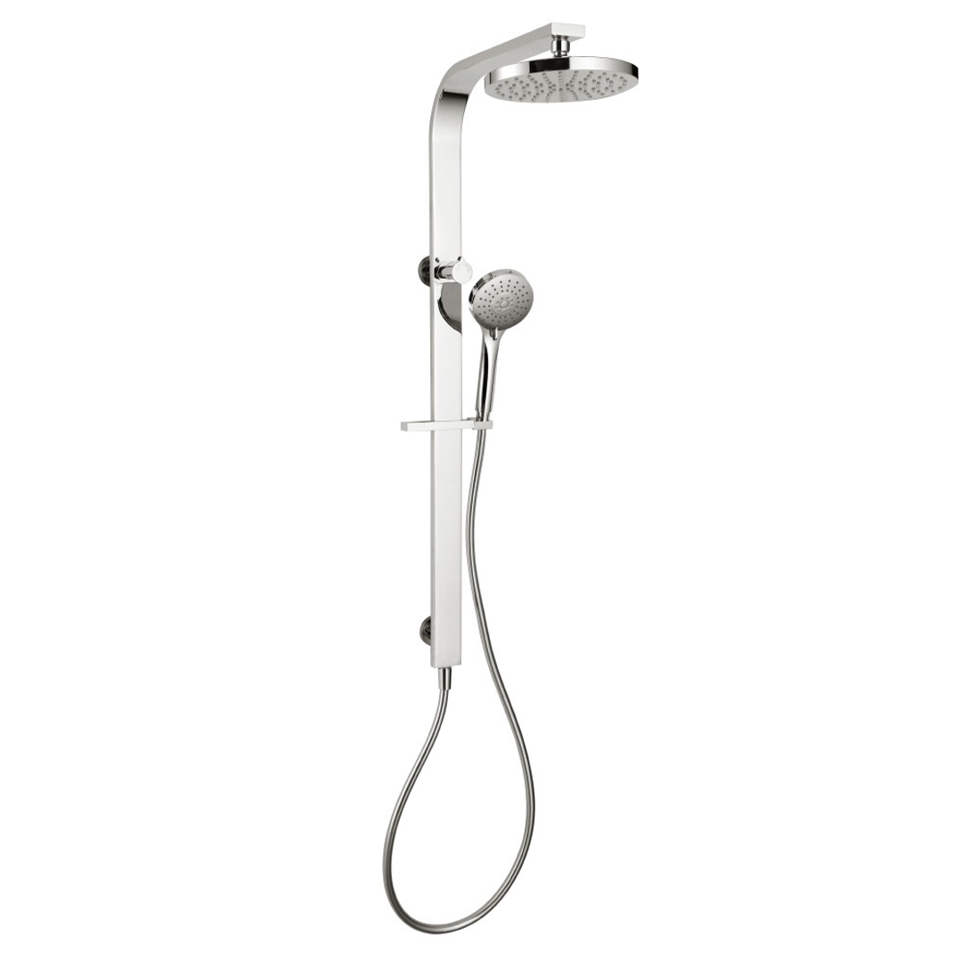 Streamline Synergii Shower Column With Handshower Top Diverter - Matt Black