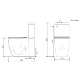 Streamline Arcisan Synergii Back-to-Wall Back Inlet Suite Slim Line Seat