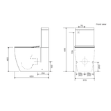 Streamline Arcisan Synergii Back-to-Wall Toilet Suite Dual Inlet Slim Seat