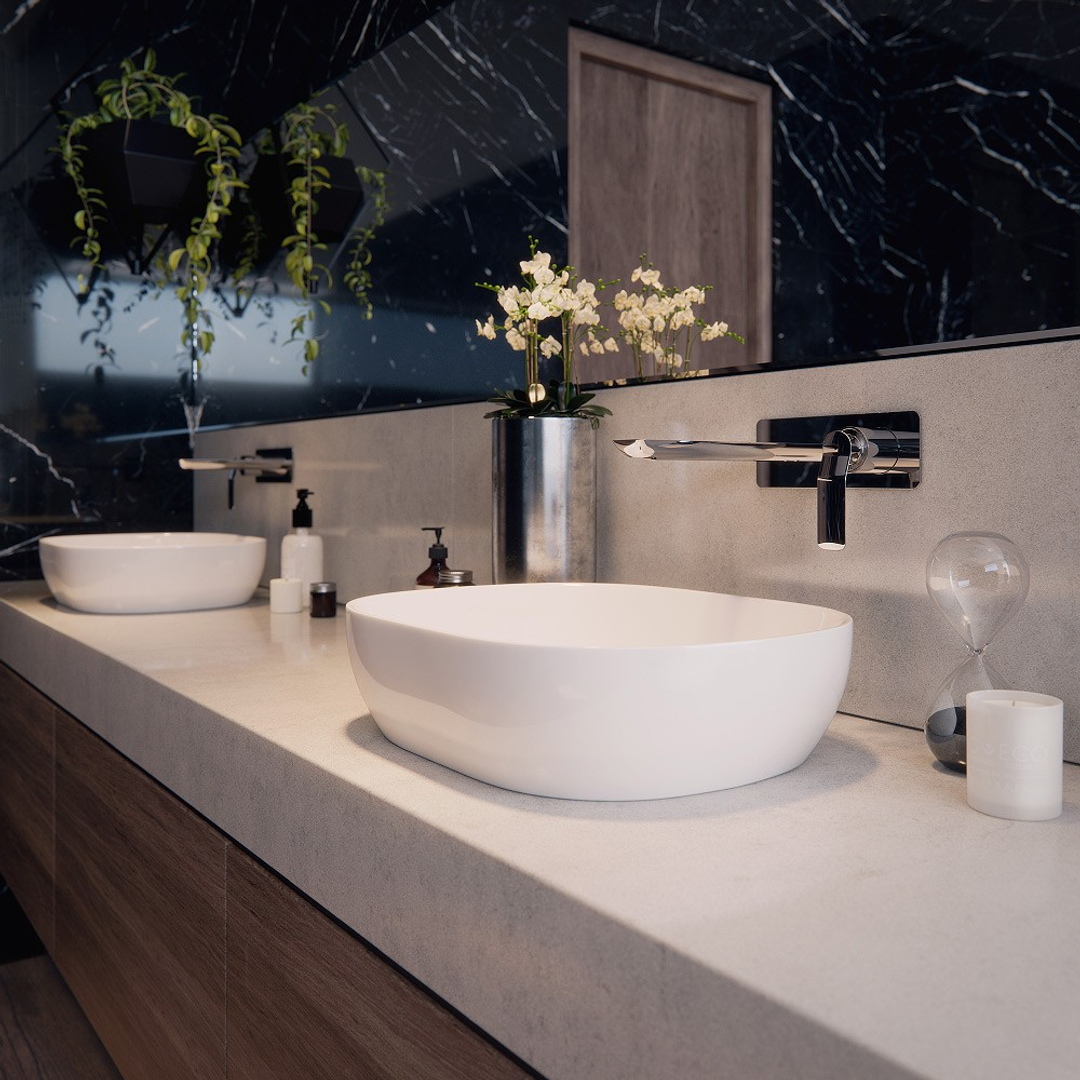 Arcisan Synergii Above Counter Streamline Basin - 470mm X 375mm