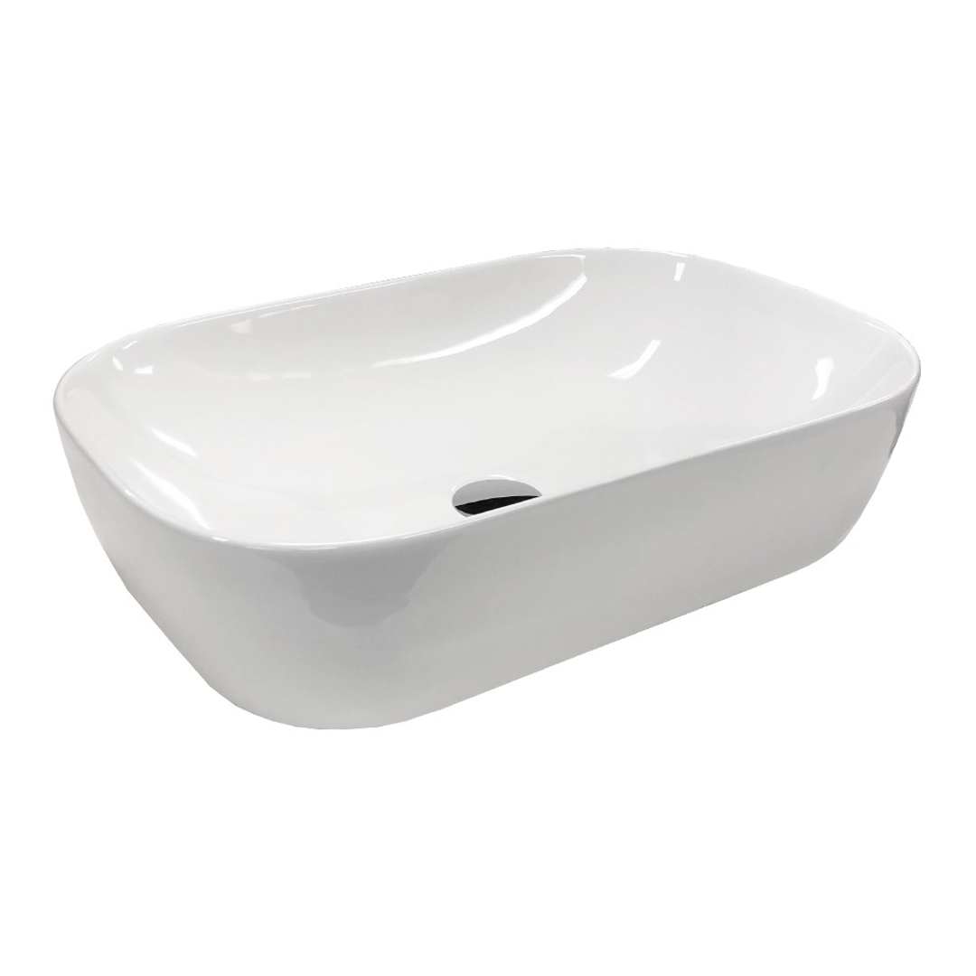 Streamline  Arcisan Synergii Above Counter Basin No Tap Hole Oval White Ceramic - 500mm X 390mm