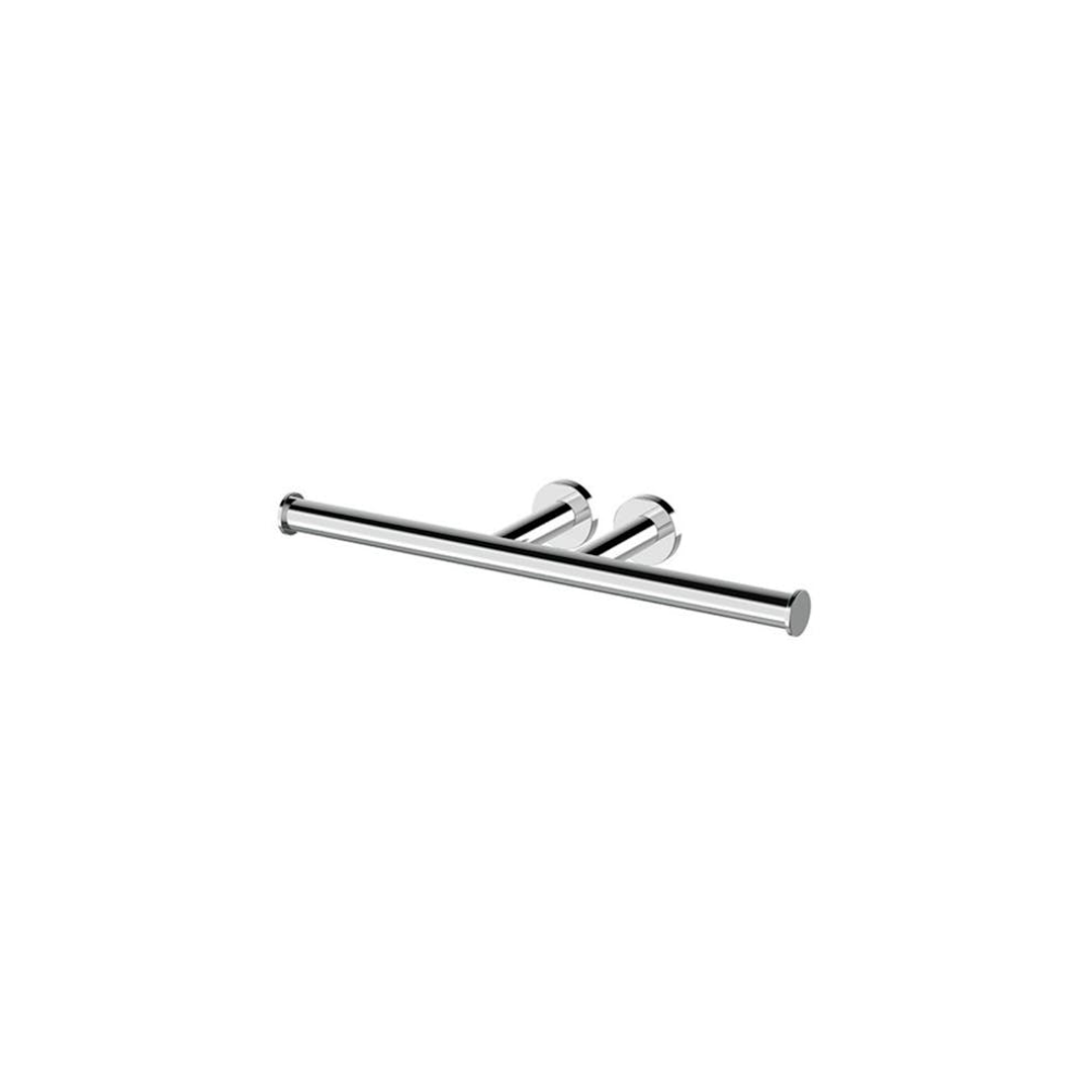 Streamline Axus Double  Toilet Roll Holder With Two Wall Fixing Points - Chrome