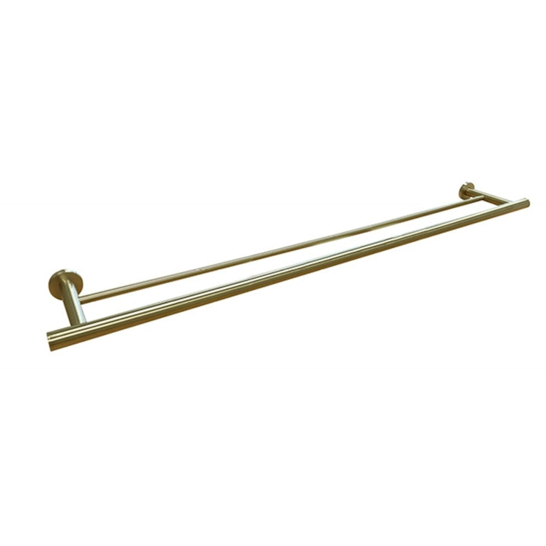 Streamline Axus Double  Towel Rail 80cm - Brushed Brass PVD